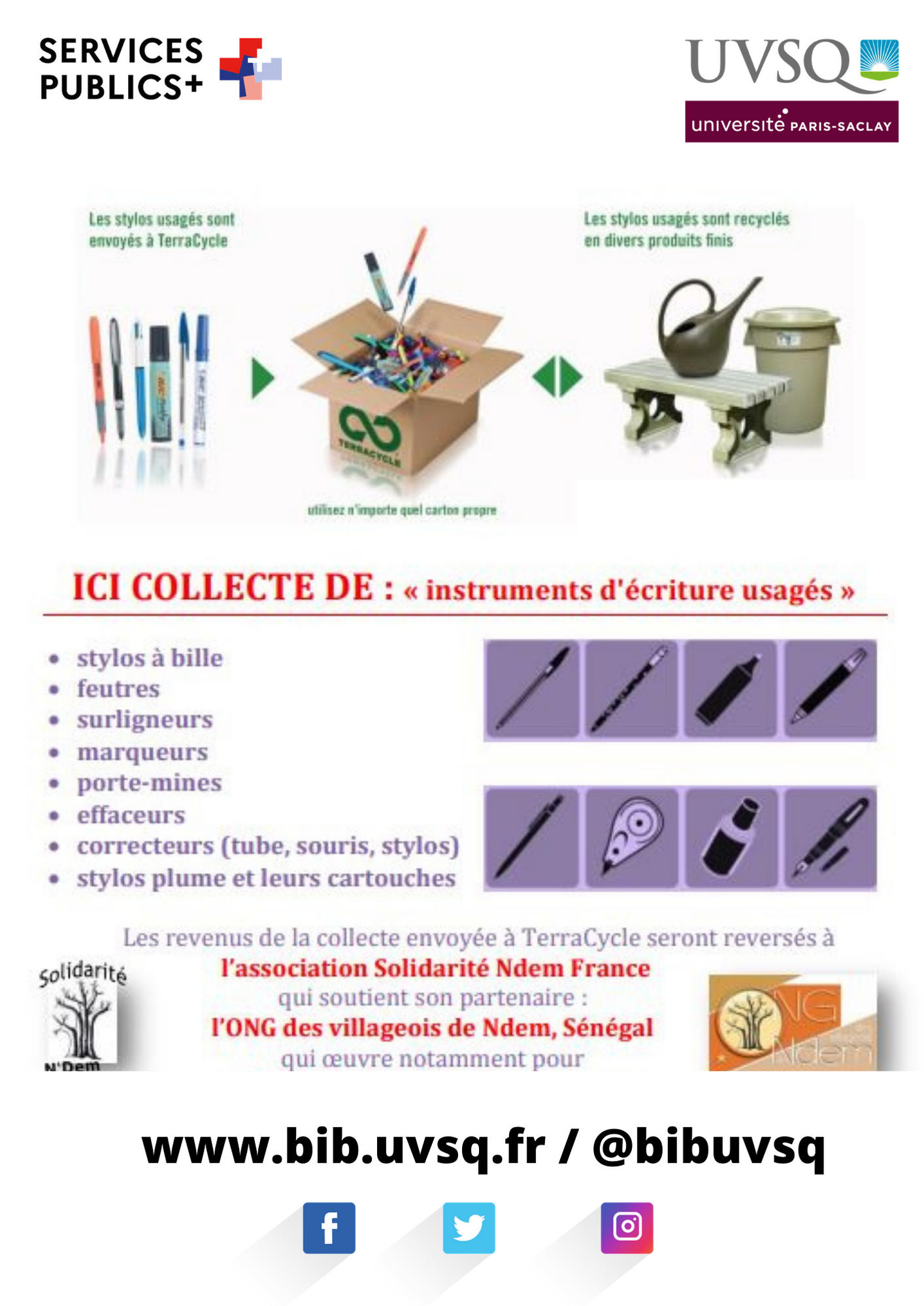 Collecte stylos usagés