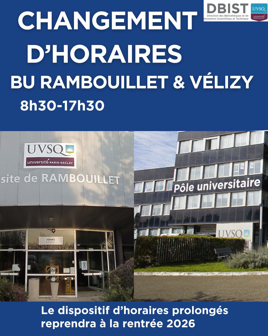 Arrêt dispositif horaires prolongés